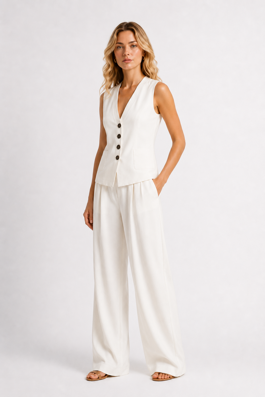 The Soft Life Linen Set — LOXVEA
